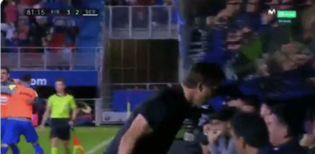 Julen Lopetegui, muy enfadado por lo sucedido en el tercer gol del Eibar