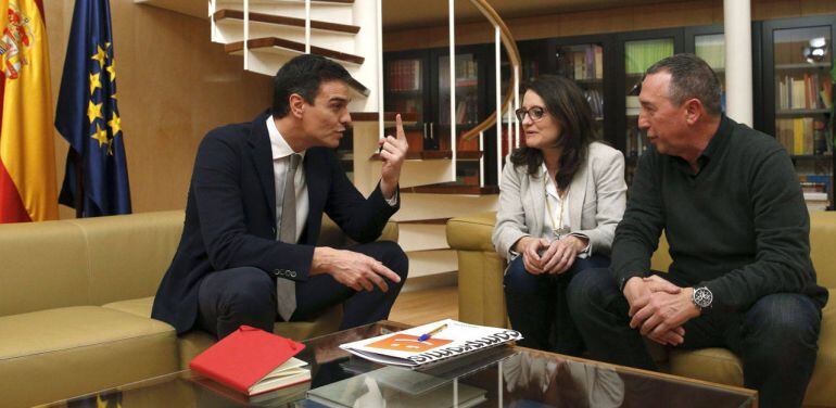 La reunión se produjo el pasado 3 de febrero para abordar los apoyos de Compromís al tambien secretario general del PSOE