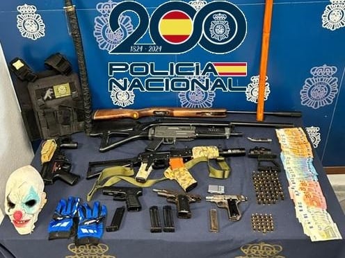 Material incautado por la Policía Nacional