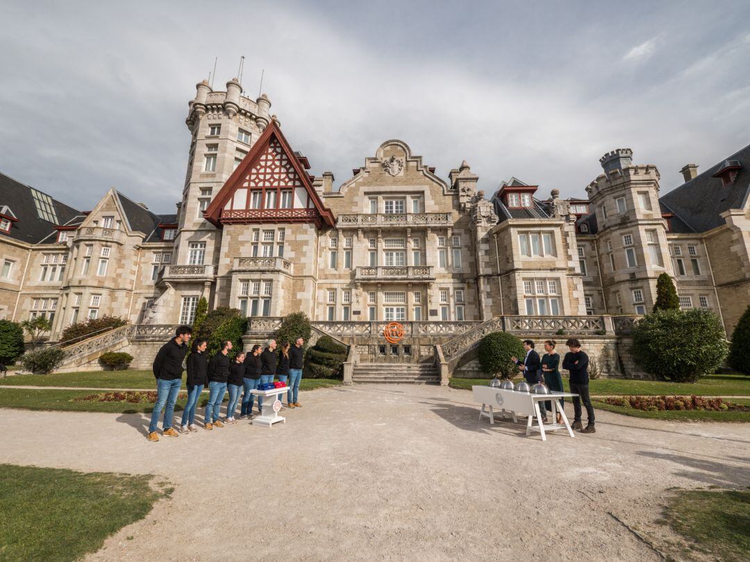 Momento de la grabación del programa Master Chef en el Palacio de la Magdalena.