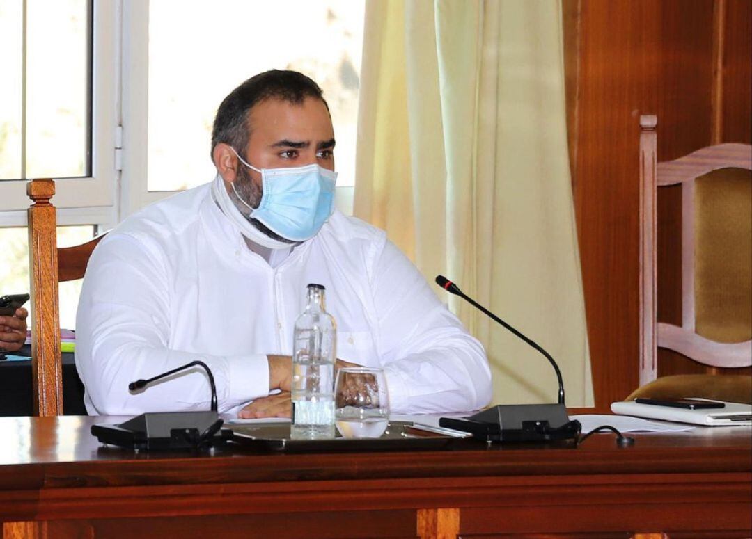 Samuel Martín, portavoz del Grupo Nacionalista (CC-PNC) en el Cabildo de Lanzarote.