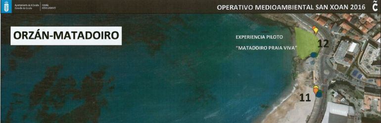 Mapa de San Juan Coruña