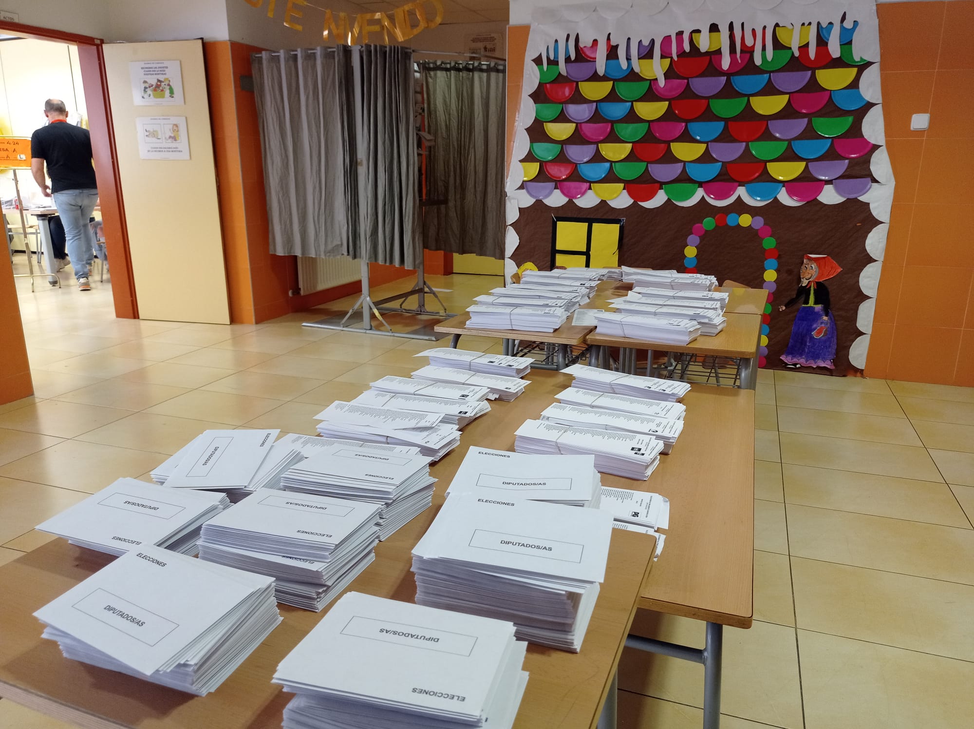 Colegio electoral de Cuenca durante las elecciones europeas