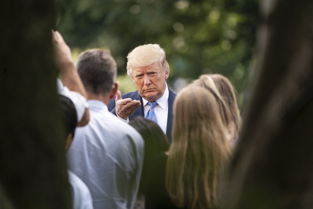 Trump, durante un acto en New Jersey 
 