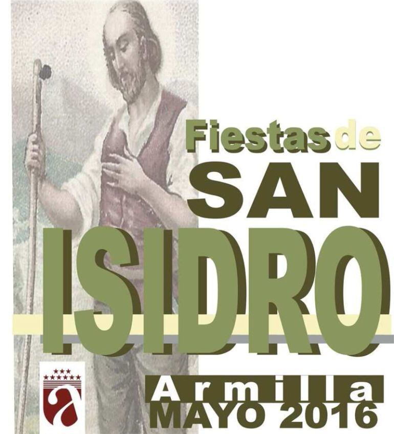 Cartel de las Fiestas de San Isidro 2016 en Armilla(Granada)