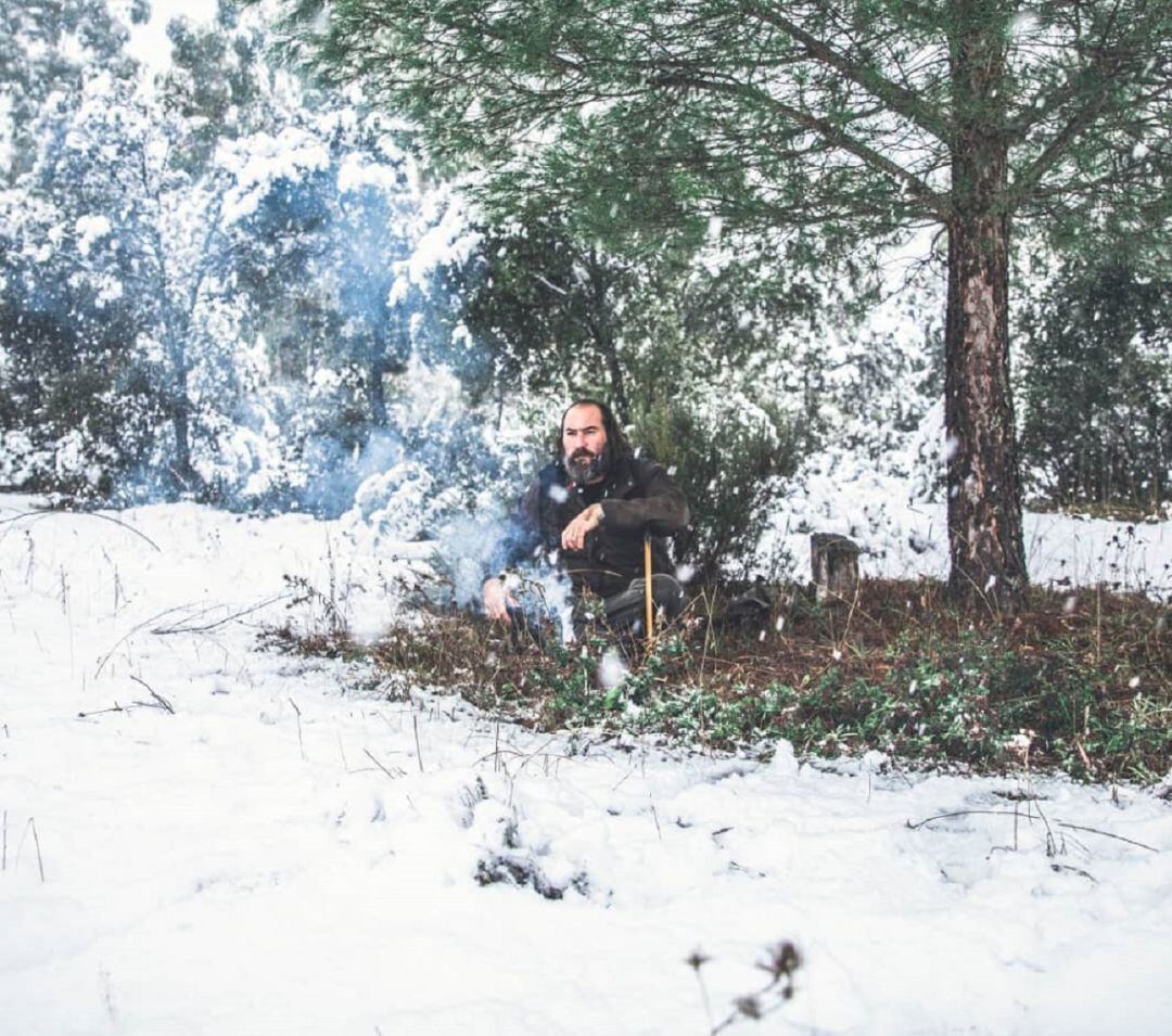 Maykol García, adaptado a un entorno natural dónde la nieve es protagonista