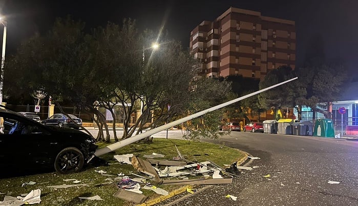 Un momento del impacto