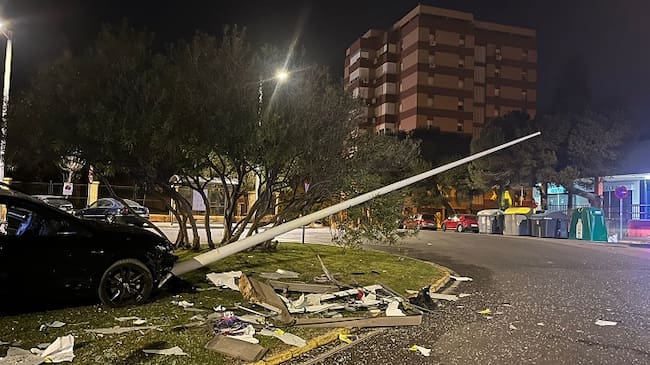 Un momento del impacto