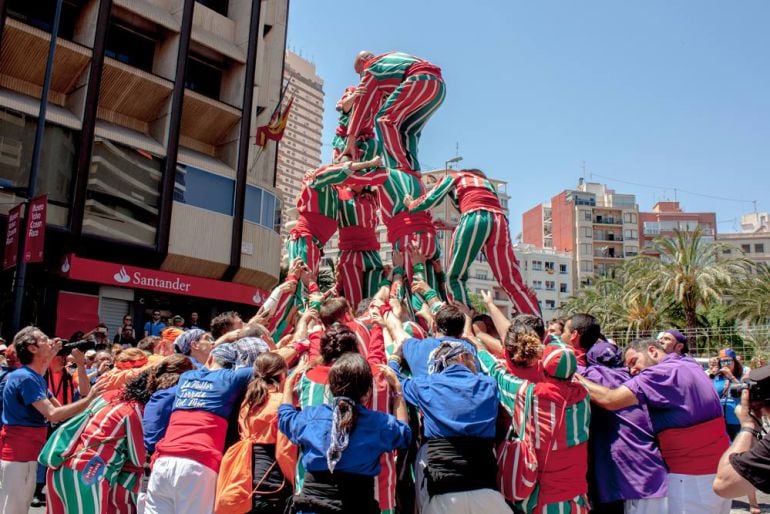 Imagen de una muixeranga en la &quot;diada&quot; de 2017