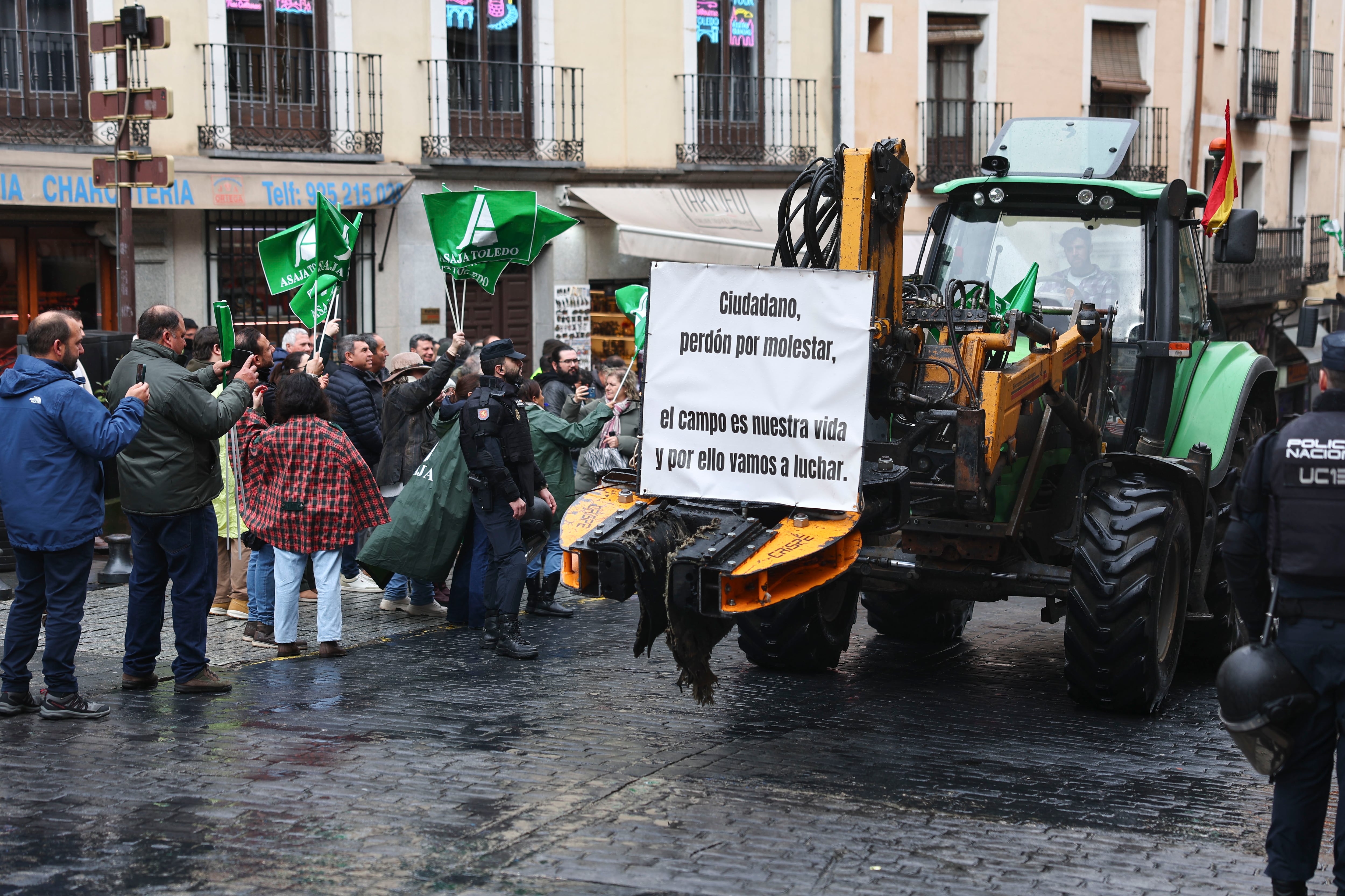 El campo toma las calles de Toledo para protestar contra el acuerdo con Mercosur y los recortes de la PAC