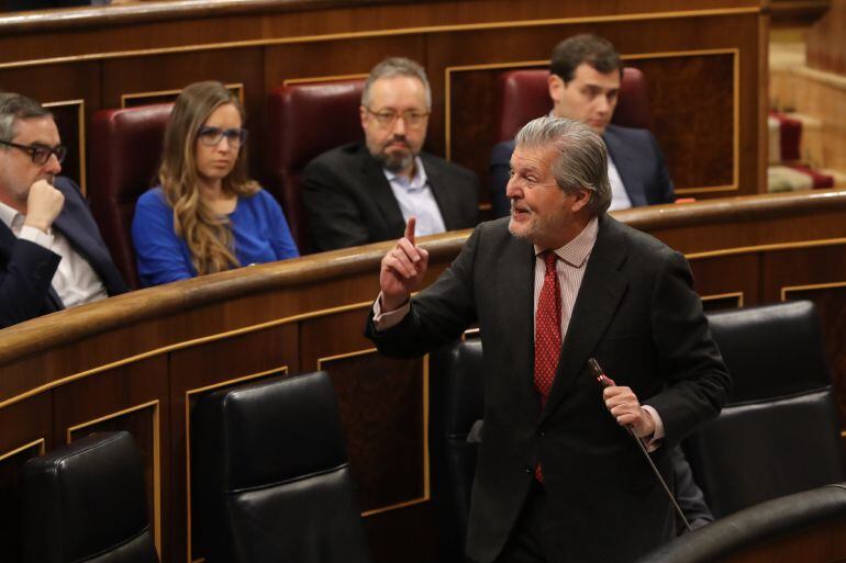 El ministro de Educación, Íñigo Méndez de Vigo, en el Congreso de los Diputados.