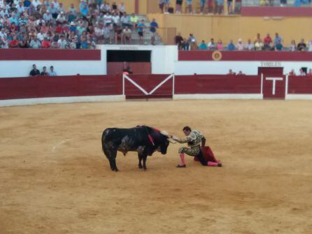 Momento de la faena del El Fandi