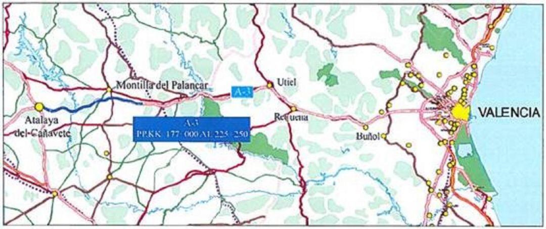 Adjudicadas las obras de la A-3 entre Atalaya del Cañavate y Castillejo de Iniesta