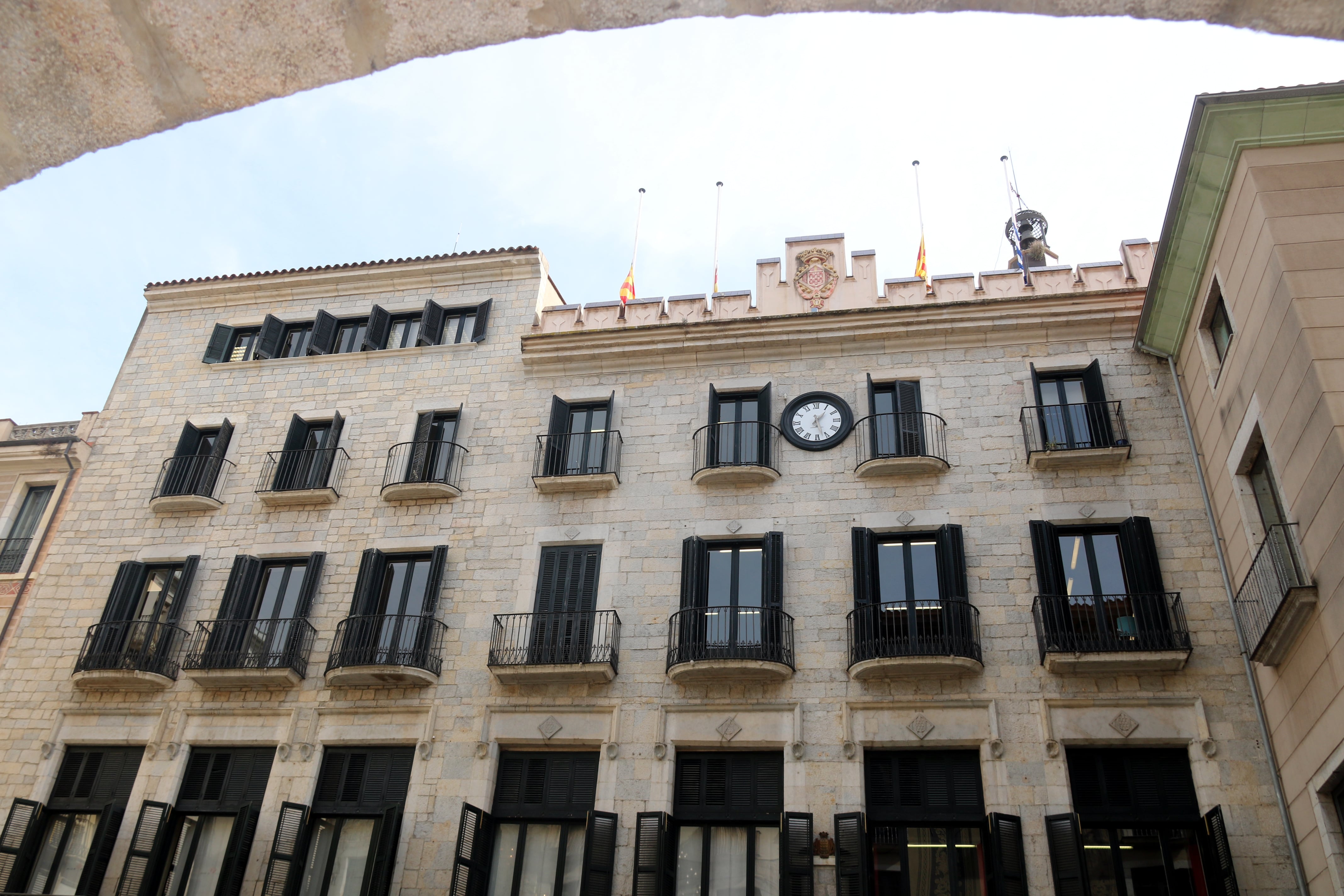 Façana de l&#039;Ajuntament de Girona.