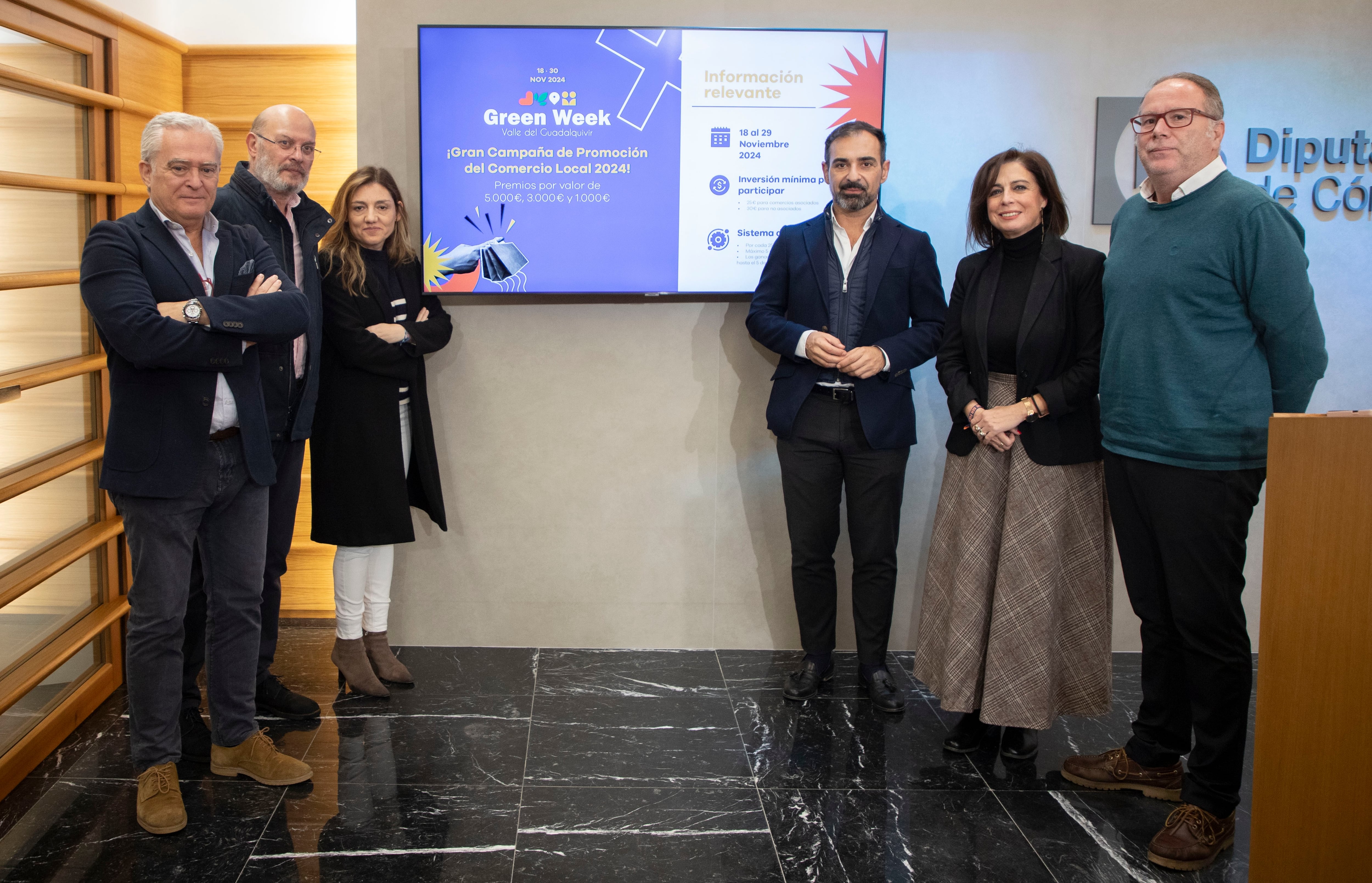 Presentando la Green Week en la sala de prensa de Diputación de Córdoba.