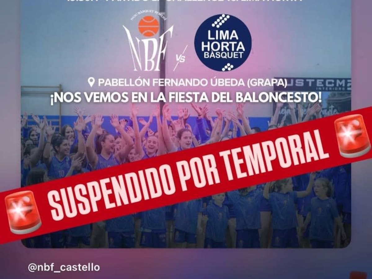 Suspendido el NBF – Lima Horta por la alerta roja por fuerte viento