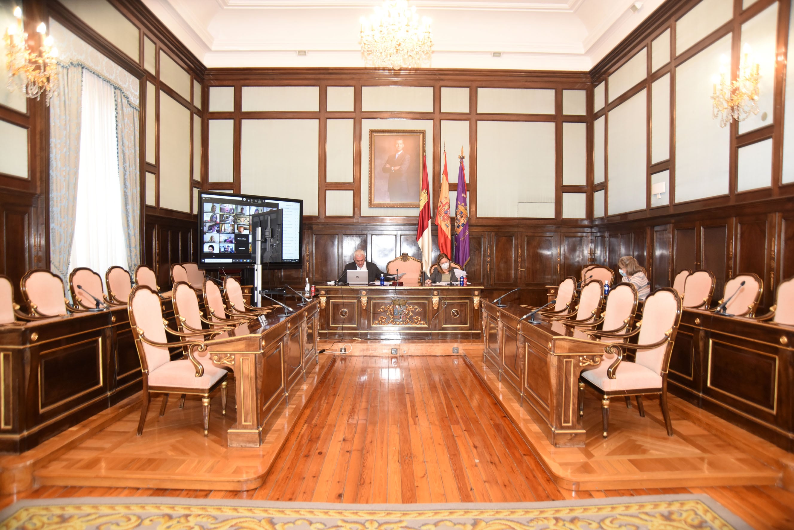 Salón de pleno Diputación de Guadalajara