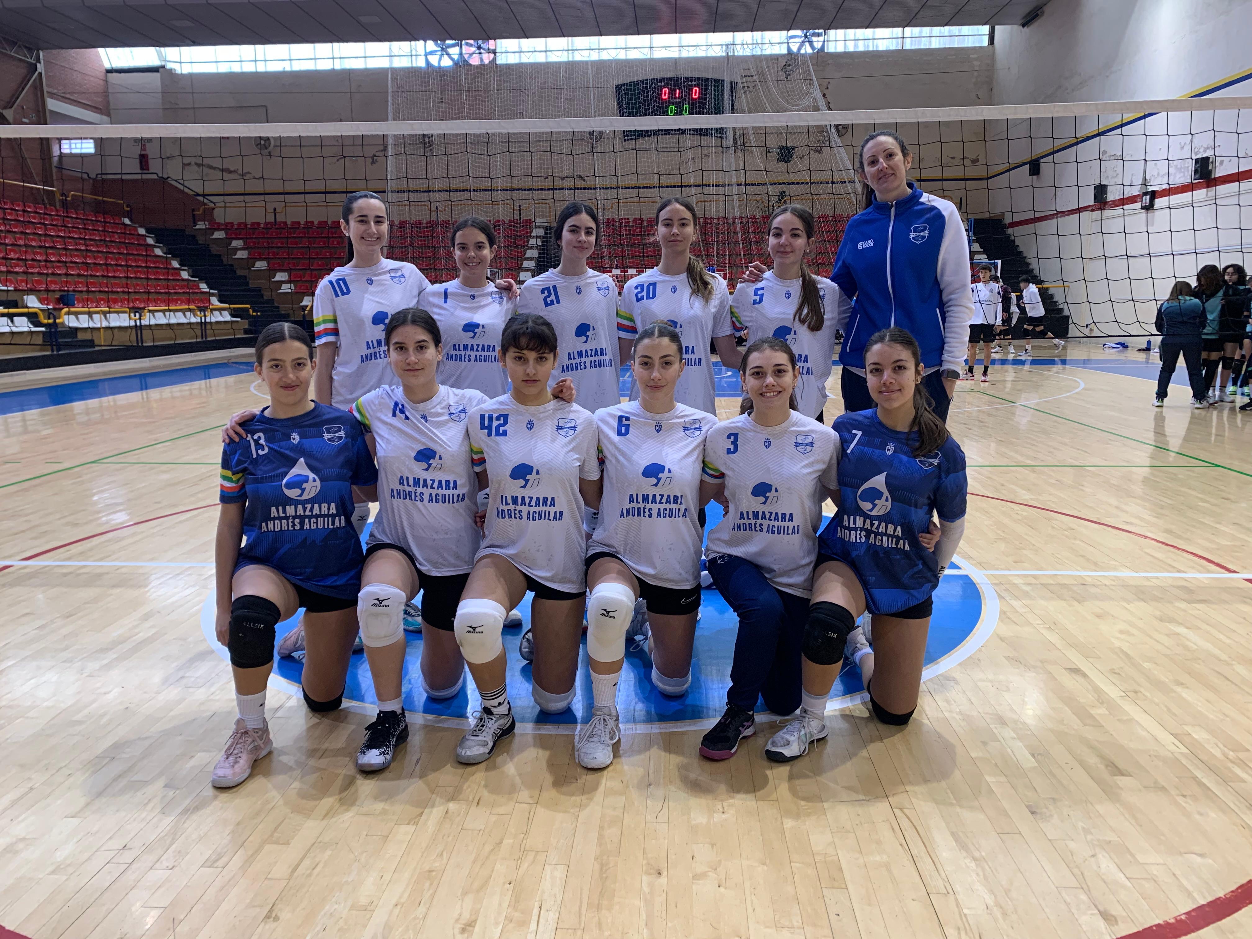 Equipo cadete femenino "Almazara Andrés Aguilar" de Linares.