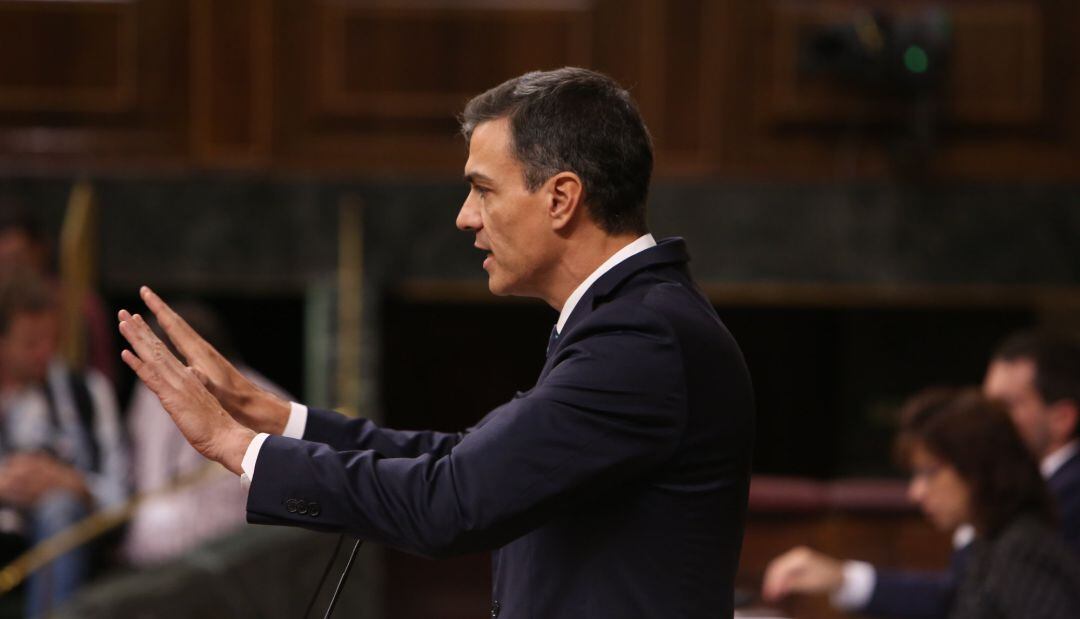 Pedro Sánchez, en el Congreso