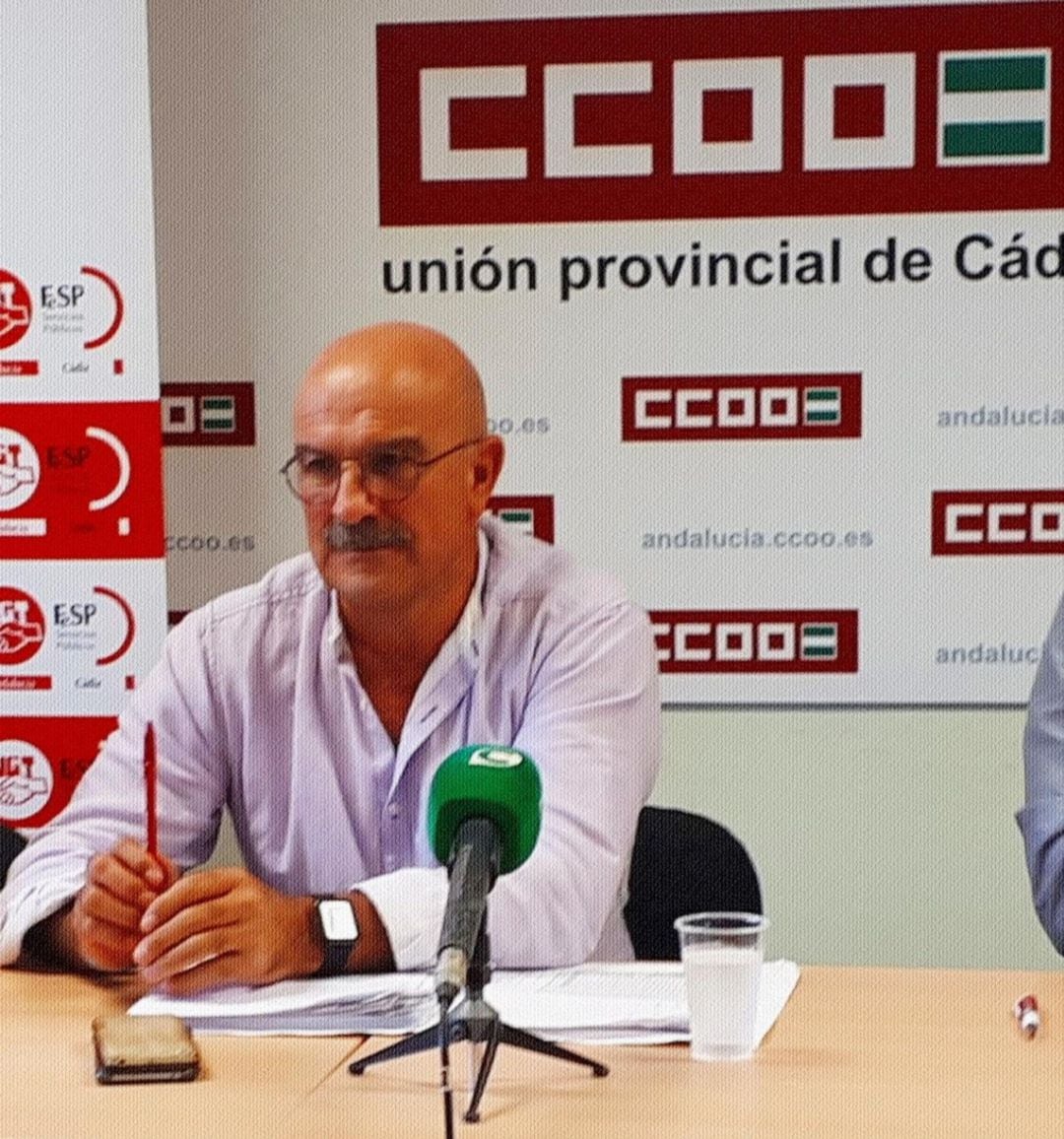 Rafael Tejada, en una comparecencia todavía como secretario local de CCOO