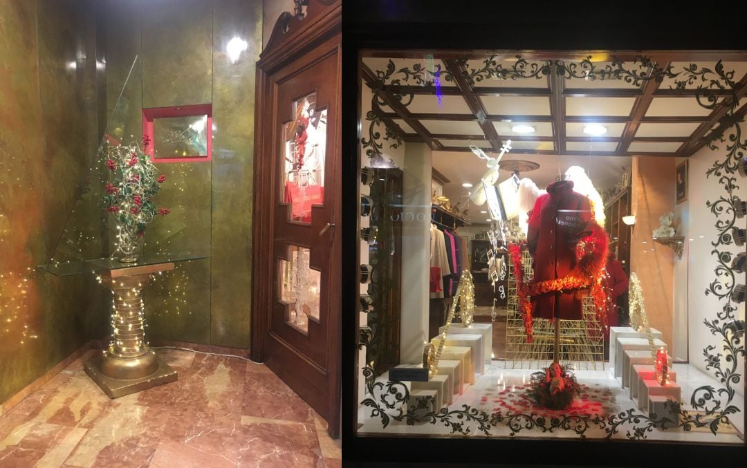 El escaparate navideño de &#039;Cees Boutique&#039;, ganador del concurso de este año.