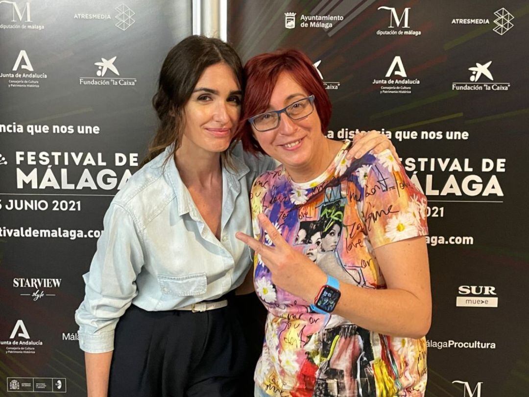 La actriz Paz Vega y la directora de cine Macarena Astorga