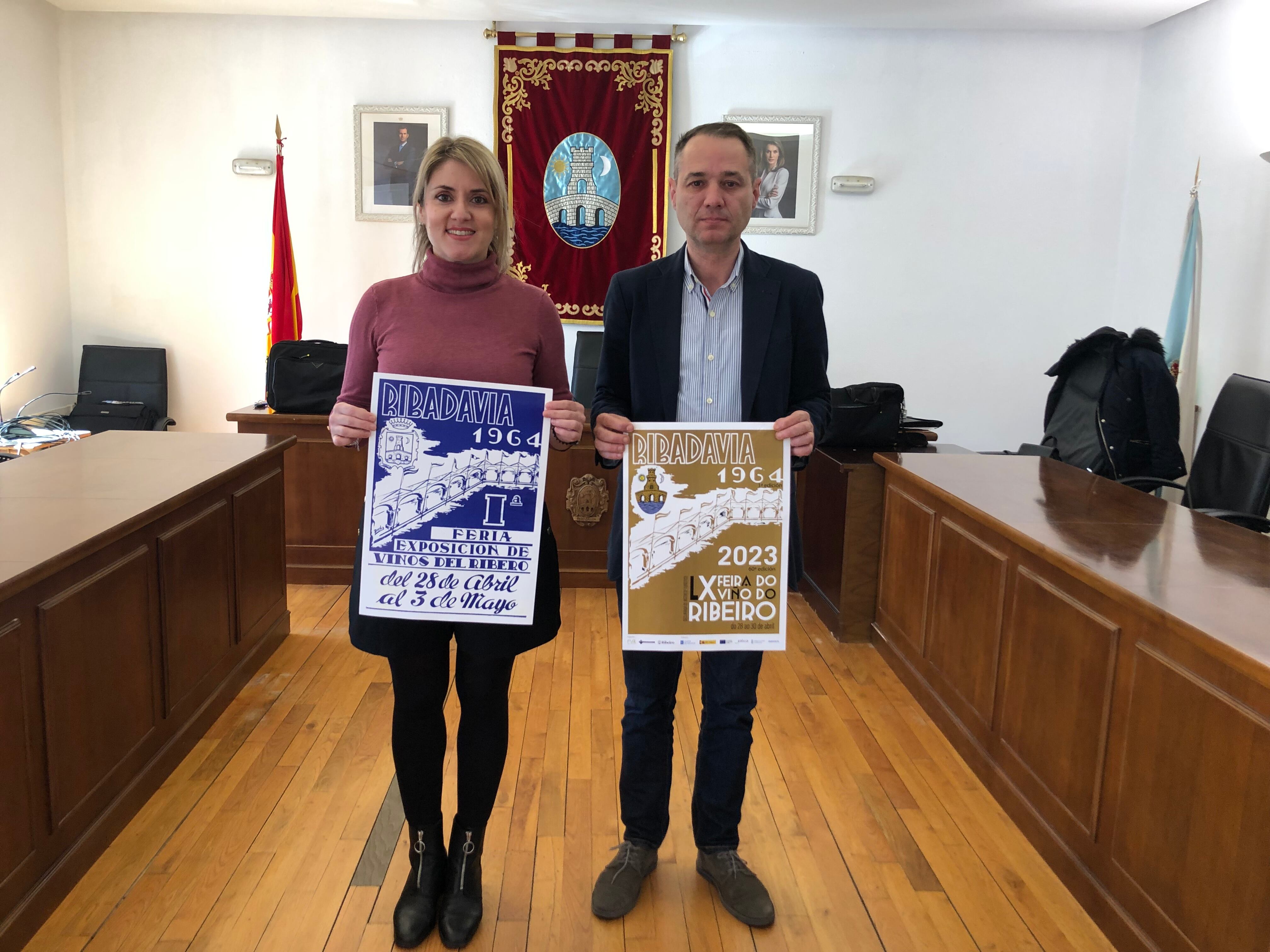 Presentación do cartel anunciador da Feira do Viño do Ribeiro 2023