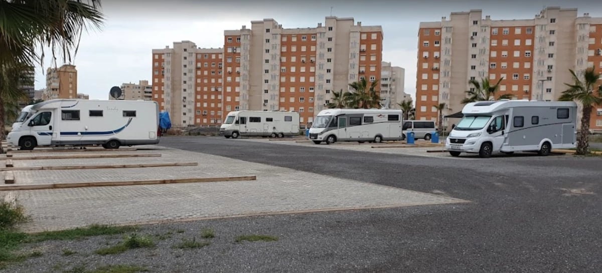 Imagen de archivo de la antigua zona de autocaravanas de la Playa de San Juan