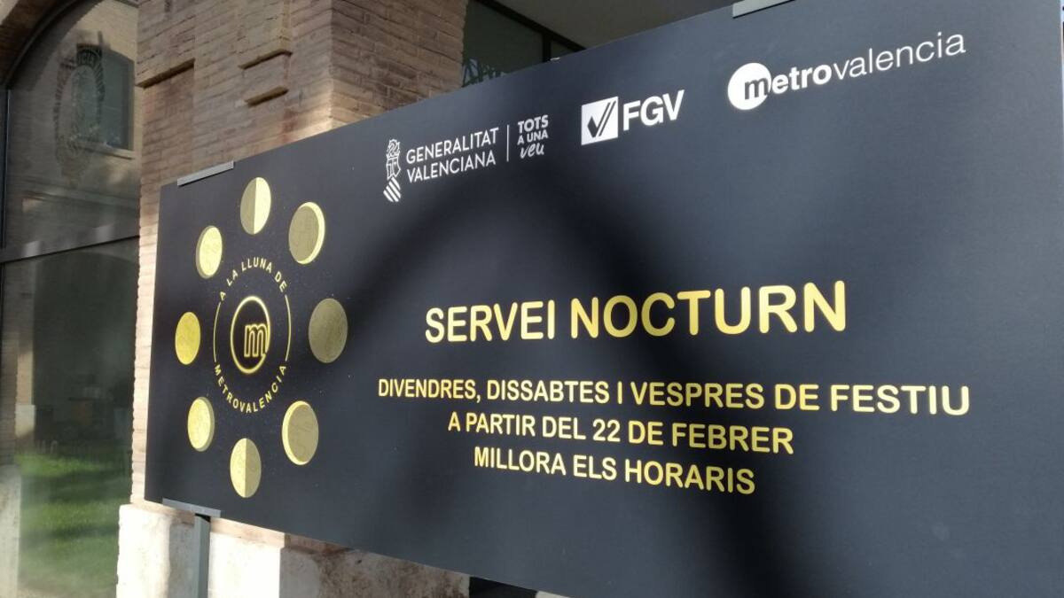 Más metro nocturno en Valencia y sin huelga