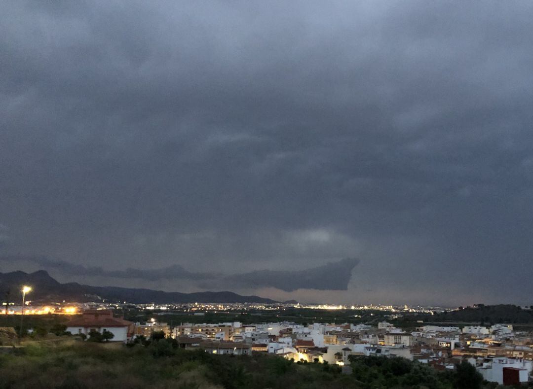 Una de las tormentas registradas en la Safor  