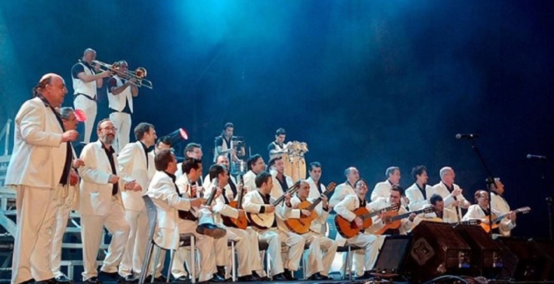 Imagen de la actuación de Los Parrandboleros en el Festival Belluga