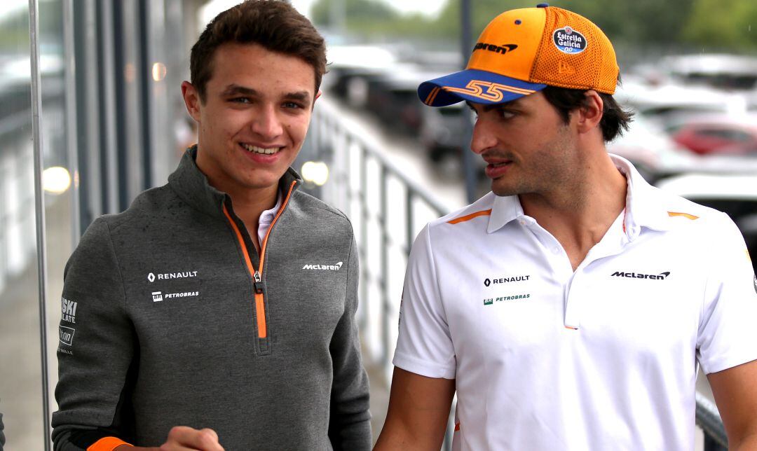 Lando Norris y Carlos Sainz.