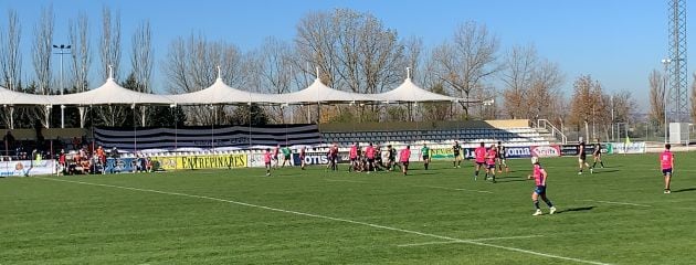 Pepe Rojo durante el derbi