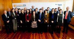 Javier García Atance, Presidente de ATISAE, Juan Cano, Director General de ATISAE, Begoña Cristeto, Consejera Delegada de Enisa, Sixto Rodrigo, Director de Área de Empresas de Deutsche Bank, Jose Manuél López, Responsable de Pymes&Partners de Europcar, Mercedes Pascual, Commercial Manager B2B de Nespresso, Jose Miguel García Aguilar, Director de Pymes de ONO, Isabel Colomina, Directora de Marketing y Comunicación de Cesce, Diego Cabezudo, CEO de Gigas, Iñigo Manso, CEO de Impulsando Pymes, Marina Boter, CMO Microsoft, Oscar Martín, Director General de Ecoembes, Manuel Valle, Director General de Industra y de la PYME del MINETUR, Jesús Sánchez Lladó, responsable de la Unidad de e-Commerce y paquetería de Correos, Ana Santiago, Directora de Impulsando Pymes, Juan Fernández Aceytuno, Director General de ST Sociedad de Tasación, Raquel Larena, Directora de Marketing y Comunicación de Randstad, Carlos Gómez Acebo, Director Negocio de Empresas de Sanitas, Remigio Abad, Director de Marketing de Empresas de Endesa, Maria Jesús Solaún, Directora de Marketing de JCDecaux y Javier Mérida, Director Comercial de España de la Cadena SER.