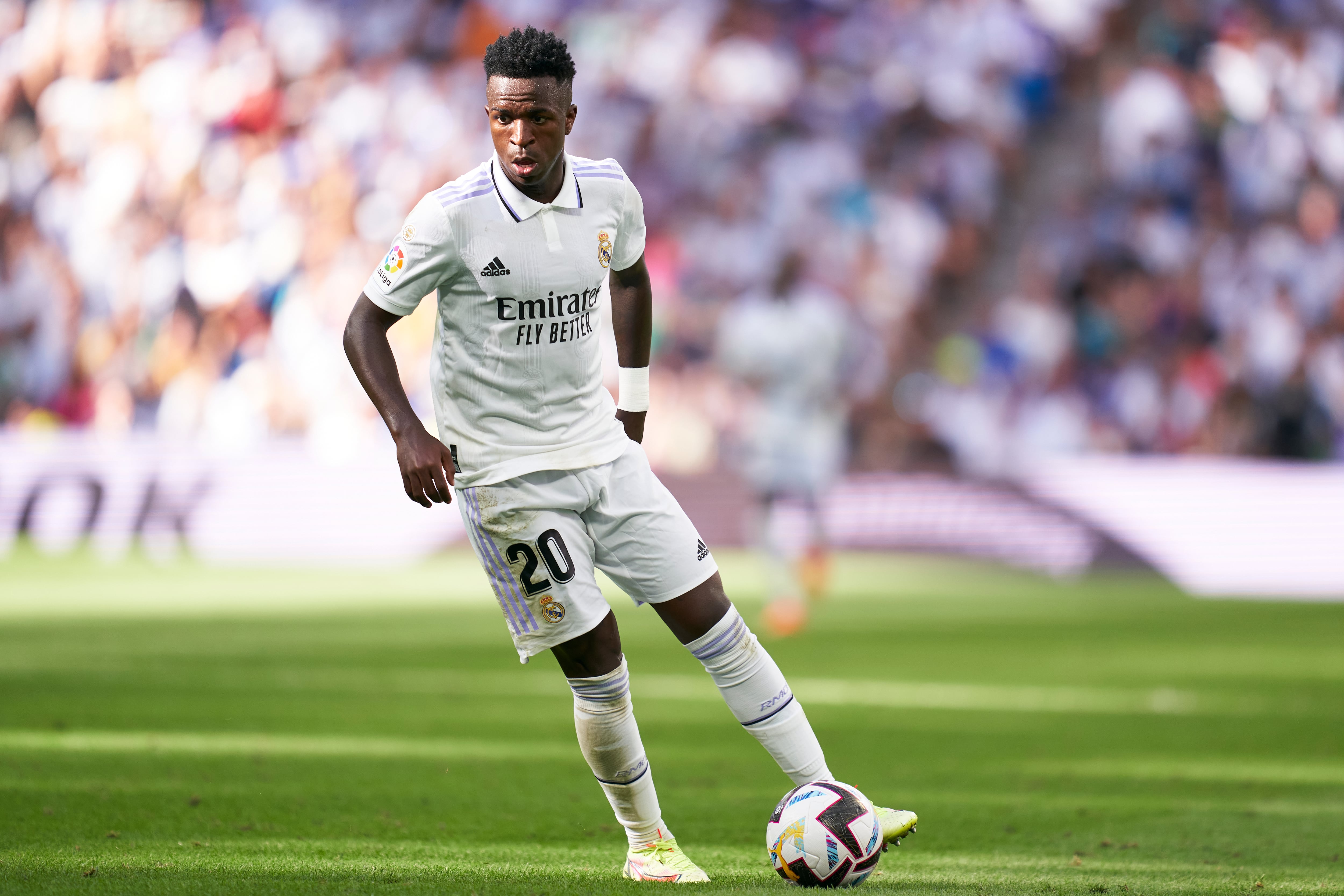 Vinicius durante el Real Madrid - Real Betis.