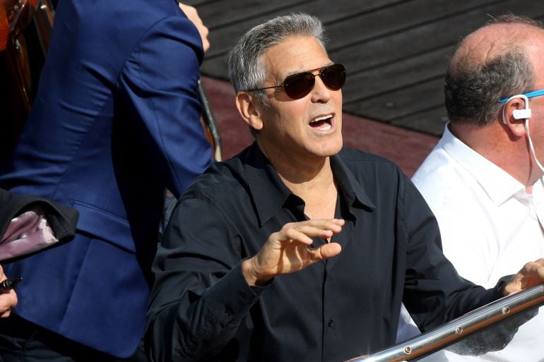 George Clooney arrives at the Excelsior Hotel during the 74th Venice Film Festival on September 2, 2017 in Venice, Italy