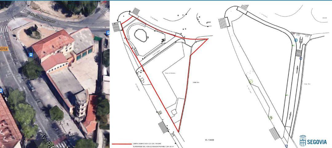 Planos del proyecto de construcción de un vial que comunicará la avenida Padre Claret y la calle de los Bomberos