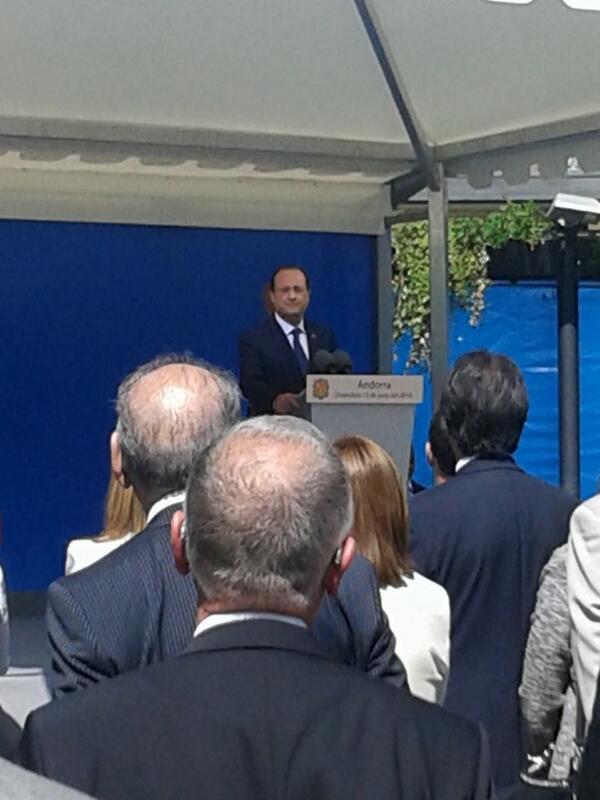 Discurs d&#039;Hollande a la plaça del Poble