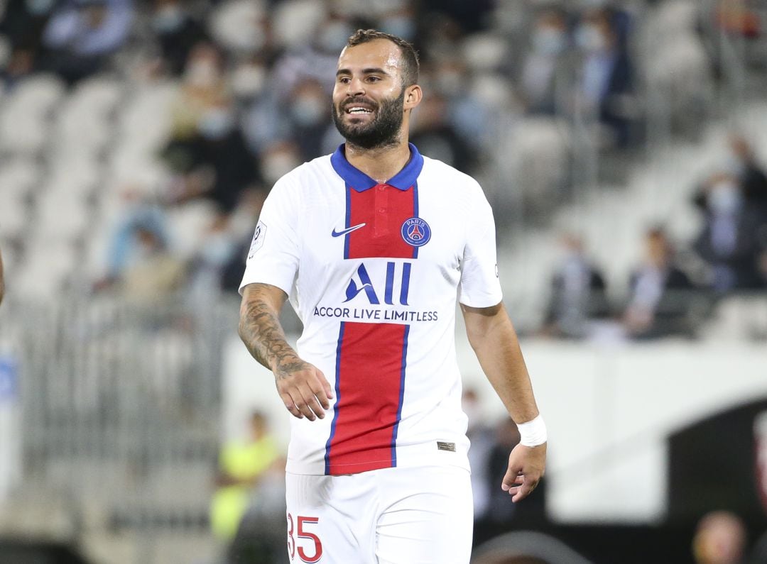 Jesé Rodríguez durante un partido entre el RC Lens y el PSG. 