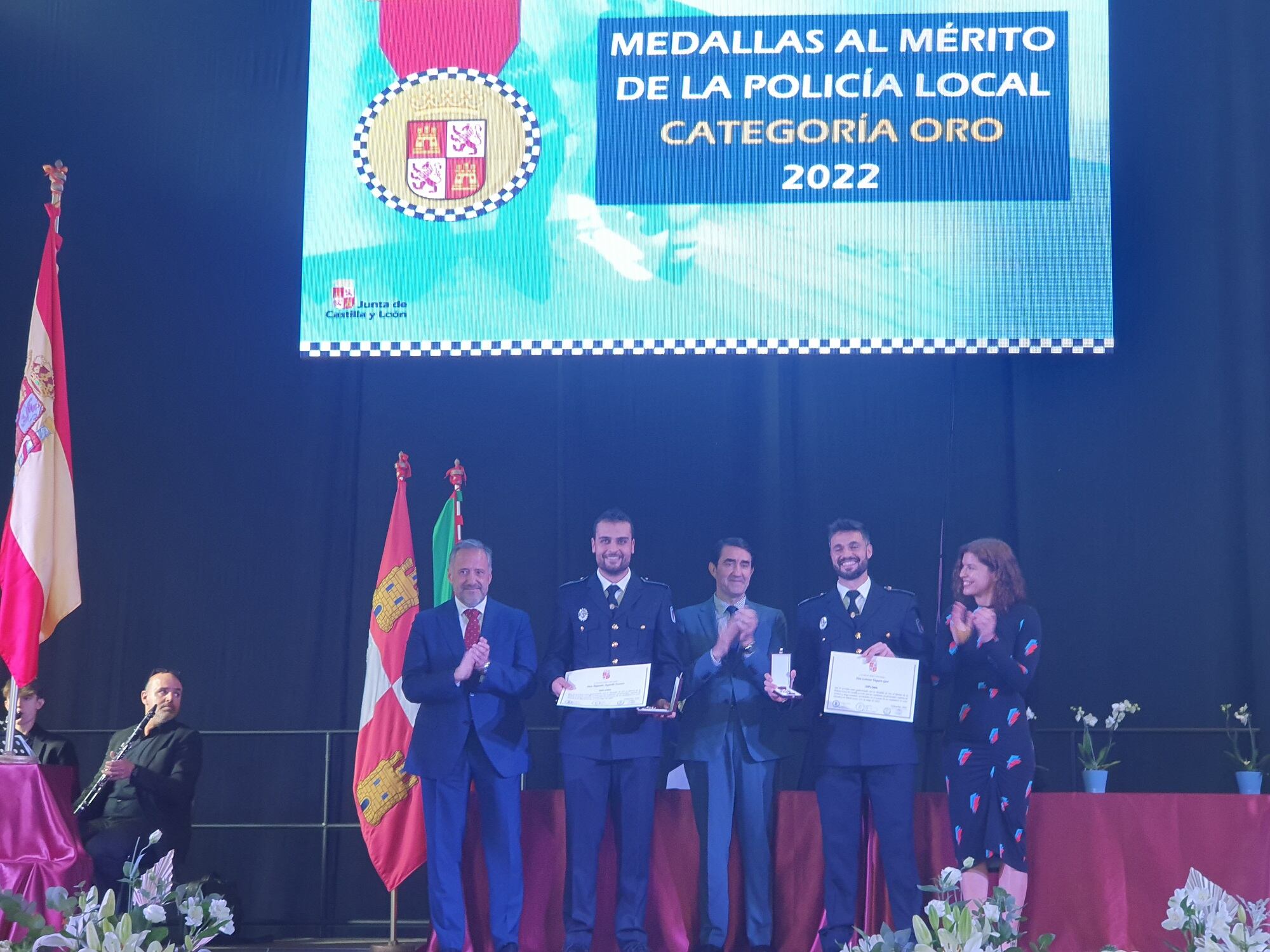 Súarez Quiñones durante el acto de entrega de medallas a la Policía Local de este miércoles en Zamora