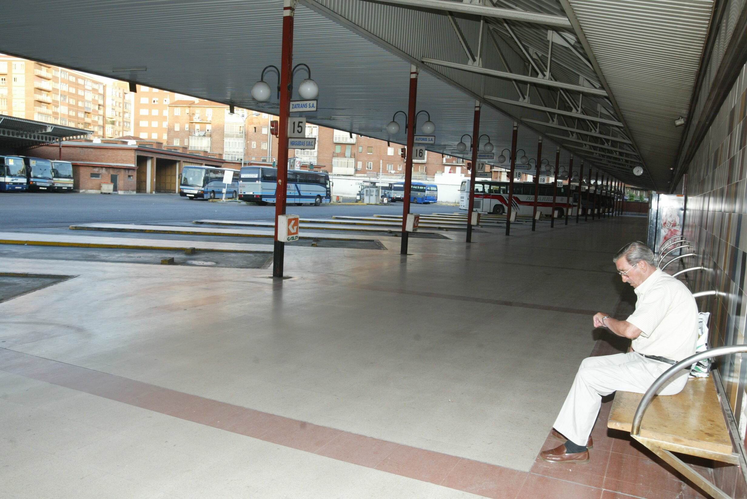 Interior de la estación de autobuses de Valladolid