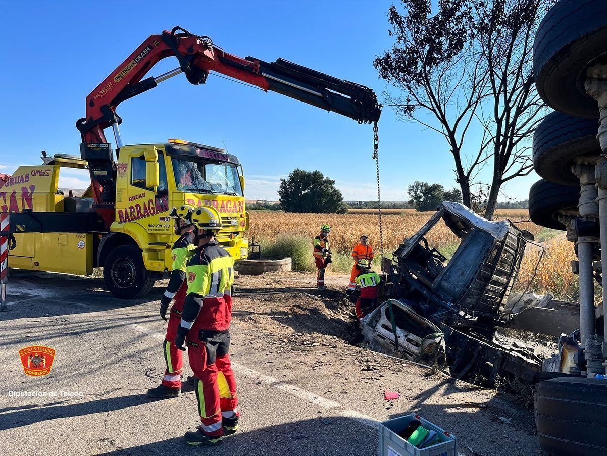 Fotografía del Accidente ocurrido en Añover de Tajo (Toledo)