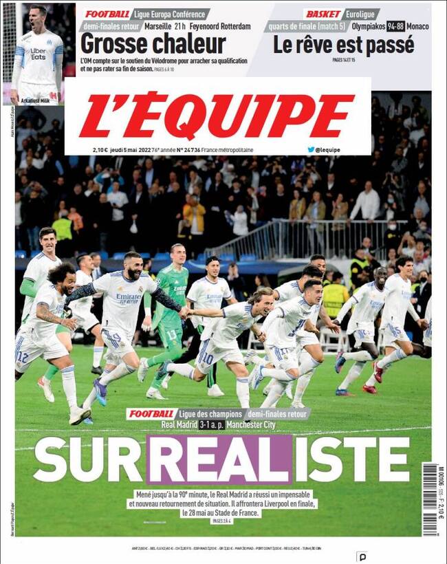 Portada L'Equipe.