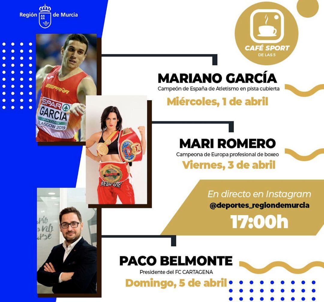 Mariano García, Mari Carmen Romero y Paco Belmonte estrenan el Café Sport de las 5