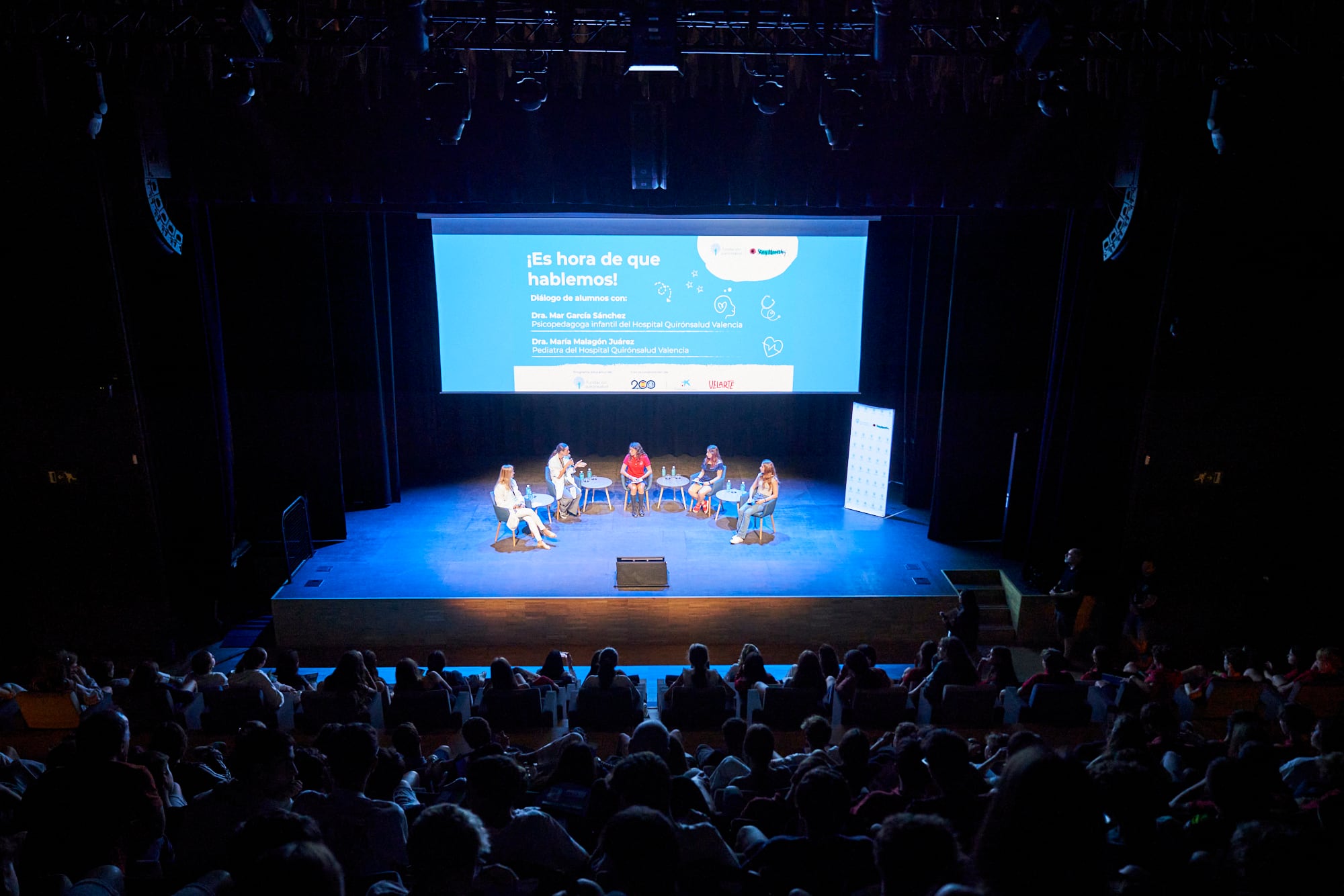 El auditorio de CaixaForum durante el evento de la Fundación Quirónsalud