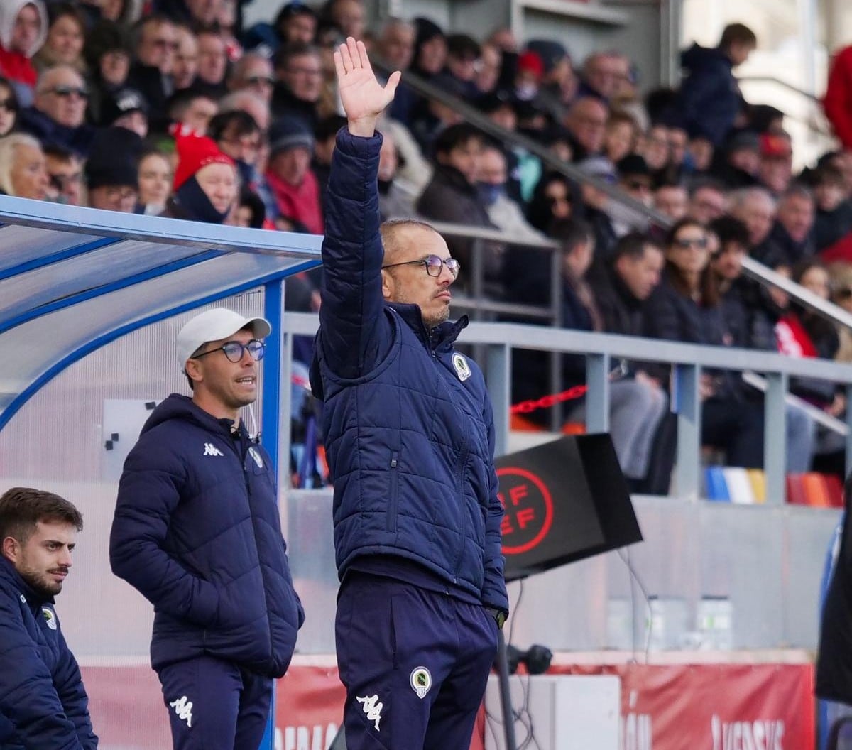 Beto Company, entrenador del Hércules, en el Municipal de Tarazona