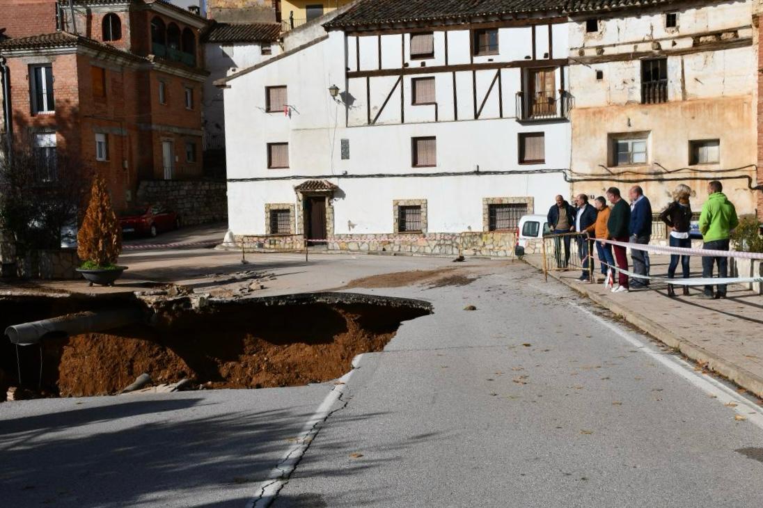 Puente destruido por la DANA en Landete (Cuenca).