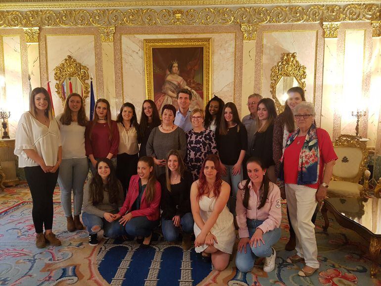 Alcaldesa y damas de las fiestas de Segovia