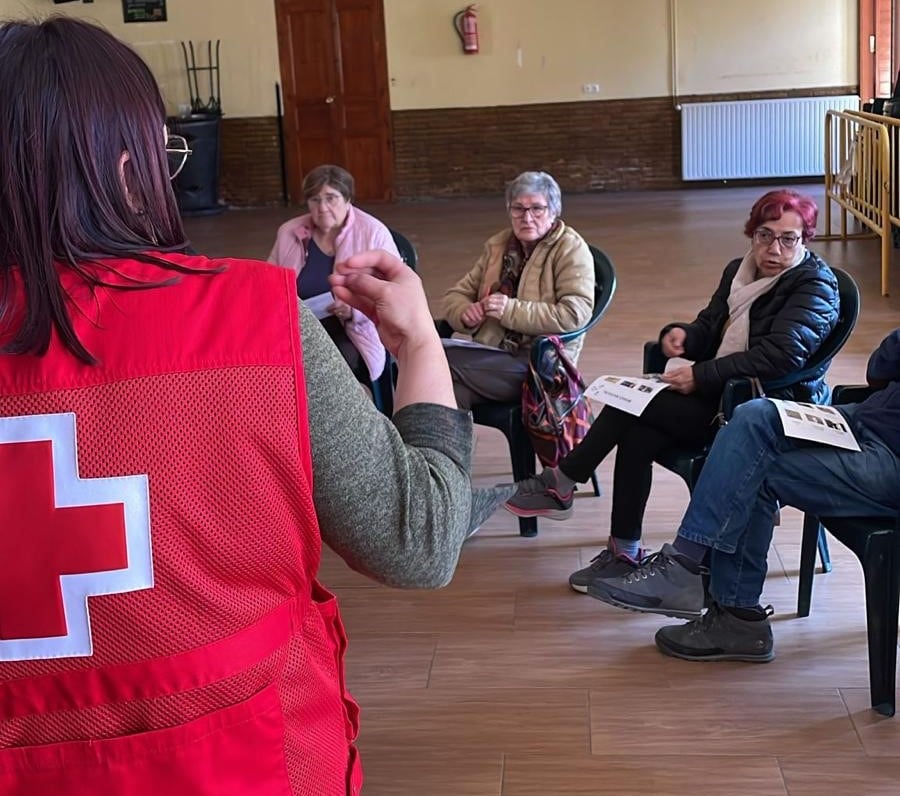 Para acompañarles en la recuperación, Cruz Roja puso en marcha un taller de bienestar emocional.