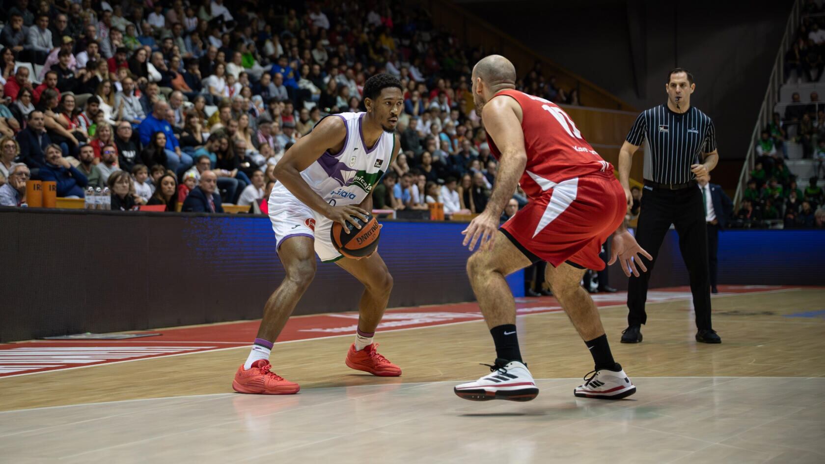 Kameron Taylor, en el partido de la primera vuelta celebrado en Girona
